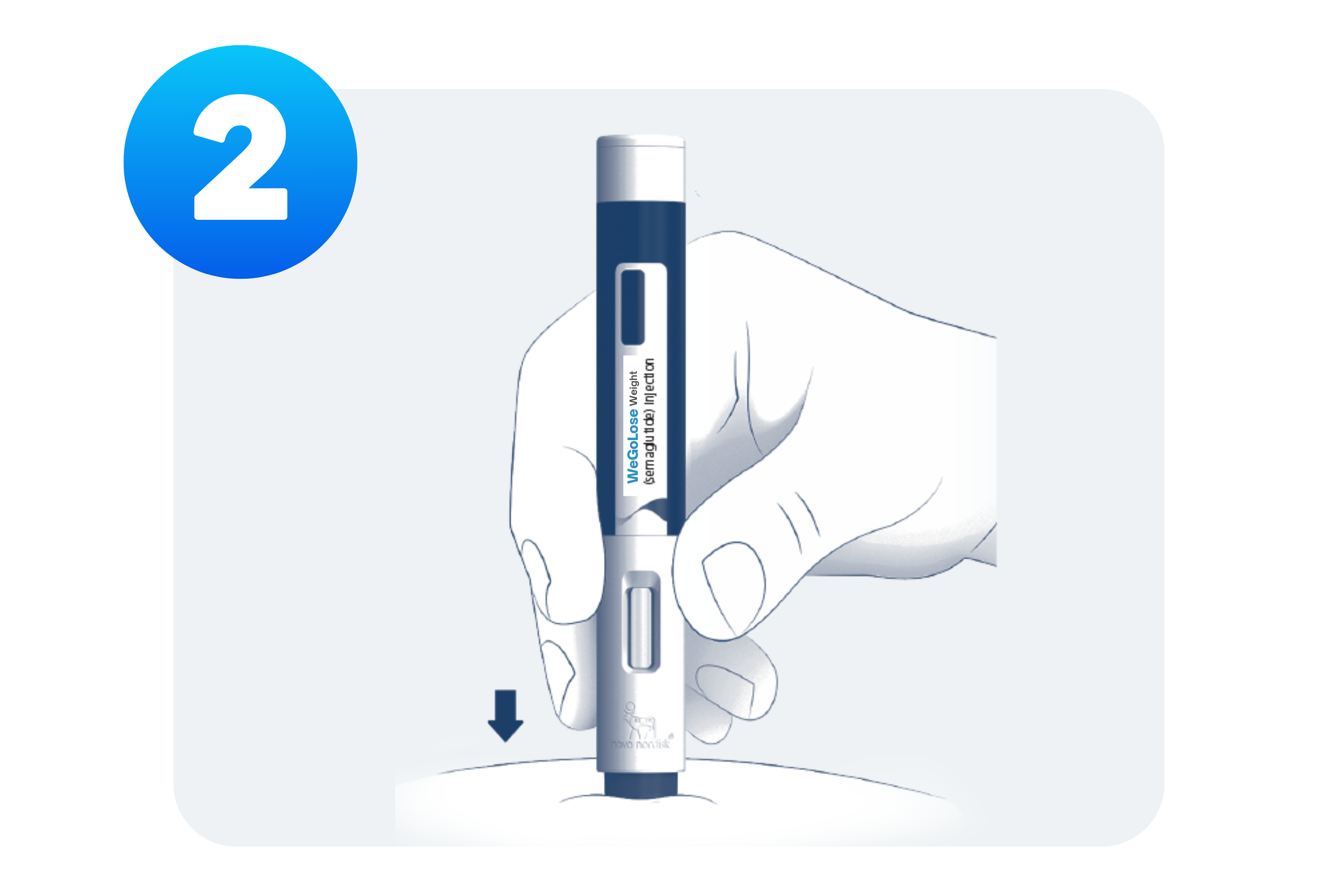 Wegovy injection instructions for safe weight loss treatment.
